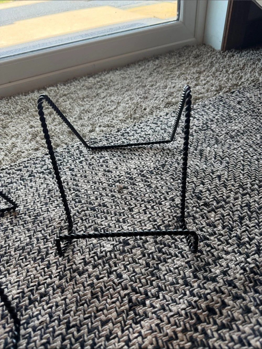 Wrought Iron Black Display Easel Stand (Set of 2)